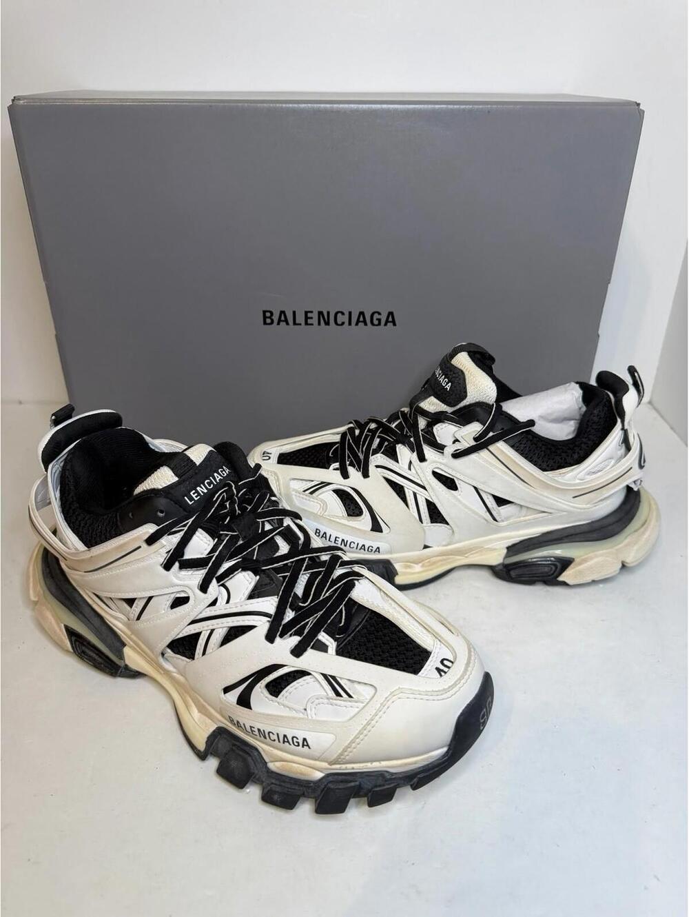 Balenciaga Track Sneakers Black/White SZ 40 Brand New